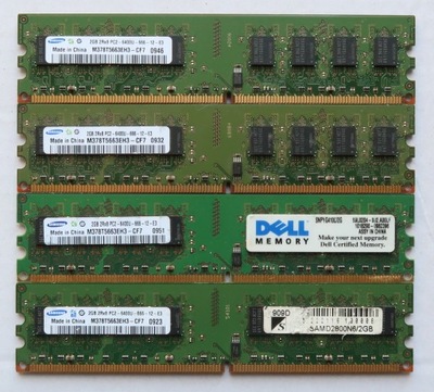 Pamięć 8GB (4x2GB) DDR2 PC2-6400 800MHz SAMSUNG