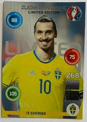 Ibrahimovic Limited Edition 2016 Panini Euro