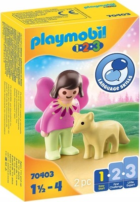 PLAYMOBIL 70403 WRÓZKA Z LISEM 1.2.3 KLOCKI