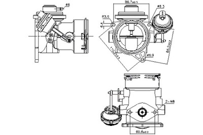 NISSENS КЛАПАН ЕГР VW TOUAREG 2.5D 01.03-05.10