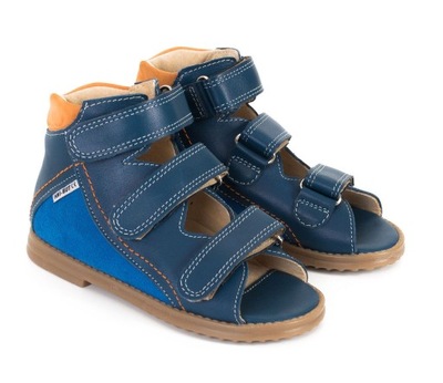 SKÓRZANE SANDAŁY DZIECIĘCE PROFILAKTYCZNE Z OBCASEM THOMASA ANI-BUT R25