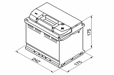 BOSCH АККУМУЛЯТОР BOSCH 12V 60AH 540A S4 P + 1 242X175X175 B13