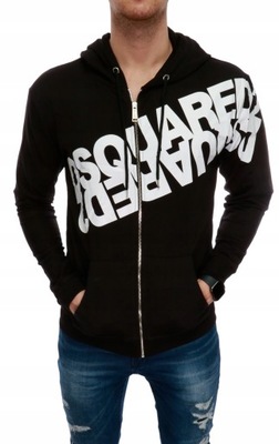 BLUZA DSQUARED DSQUARED2 LOGO CZARNA XL