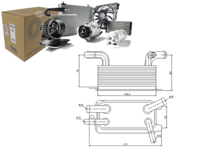 NISSENS RADUADOR ACEITES TRANSMISIÓN AUTOMÁTICA VOLVO C30 T5  