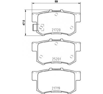 Brembo гальмівні колодки гальмівні fiat sedici фото №1