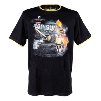 T-Shirt World of Tanks - Top Gun - Czarny - S