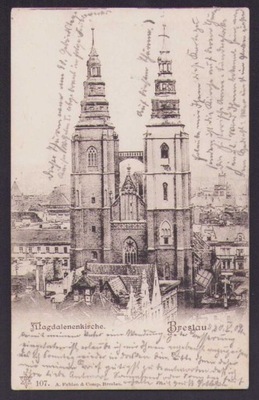 BRESLAU - Katedra Św. Marii Magdaleny - obieg 1902