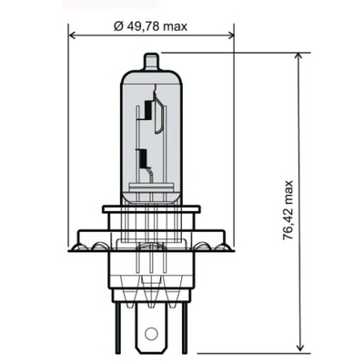 ŻARÓWKA H4 12V 35/35W HS1 RMS