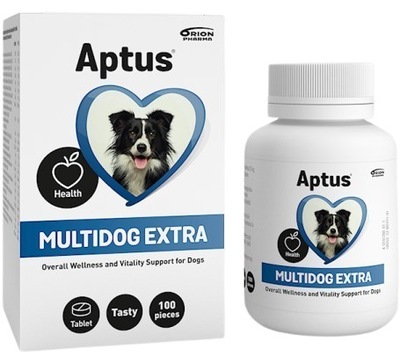 Aptus Multidog Extra WITAMINY MINERAŁY DLA PSA 100 tabletek