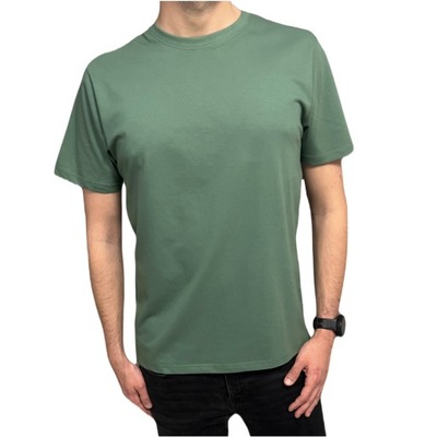 T-shirt męski gładki koszulka khaki 3XL