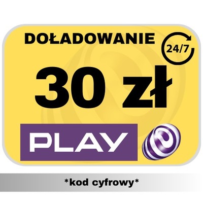 Doładowanie Play 30 zł - AUTOMAT