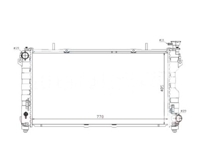 Радиатор chrysler voyager 01- 4809238 фото №1