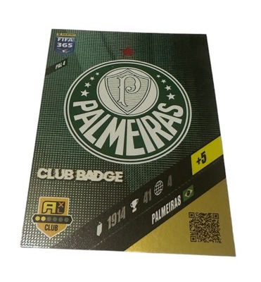 Fifa 365 2024 Adrenalyn Palmeiras PAL 4 CLUB BADGE