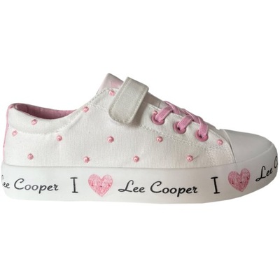 32 Buty dla dzieci Lee Cooper białe LCW-24-02-2159K 32