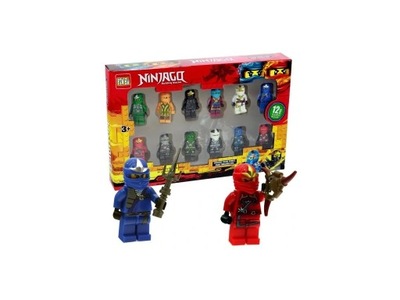 NINJAGO ZESTAW 12w1 FIGURKI KLOCKI LUDZIKI - D771