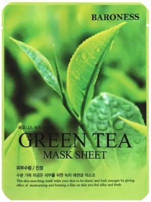 BARONESS Green Tea kojąca maska z zieloną herbatą