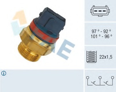 CONMUTADOR DE VENTILADOR DEL RADIADOR PEUGEOT  