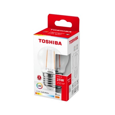 Żarówka LED KULKA E27 filament 2,5W barwa ciepła