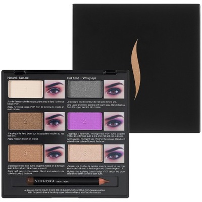 Sephora Pro Lesson Palette Paleta cieni z kredką