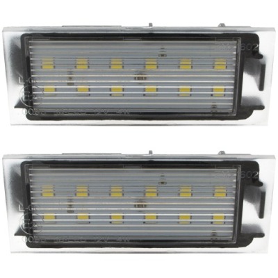 Renault clio megane laguna ліхтарі номерного знака реєстраційний led фото №1