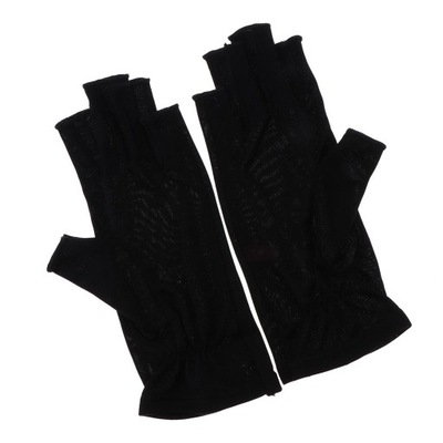 Jedwabne rękawiczki bez palców chroniące przed pro