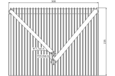Nissens 92257 випарник, кондиціонер фото №1