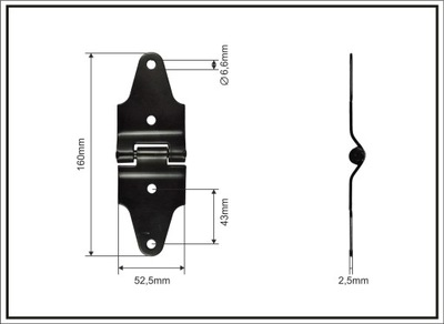 Петля шторка середній wihag фото №1