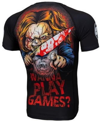 Pit Bull Rashguard Wanna Play Games Shortsleeve XL