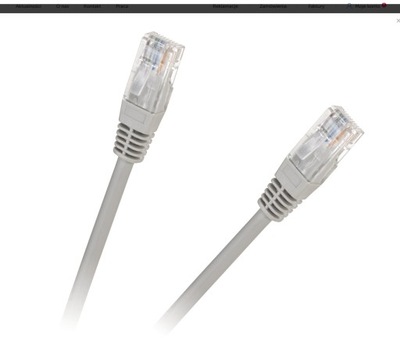 Patchcord kabel UTP 8c wtyk-wtyk 10m CCA
