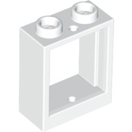 LEGO NOWE okno White Window 1x2x2 Flat Front 60592
