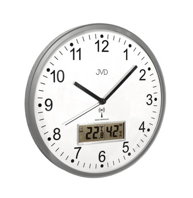 Zegar ścienny JVD RH78.1 STEROWANY termometr higro