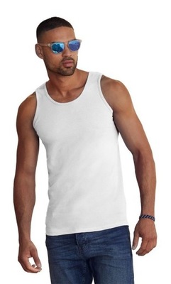 Koszulka męska na ramiączkach FRUIT of The Loom - Athletic biała XL
