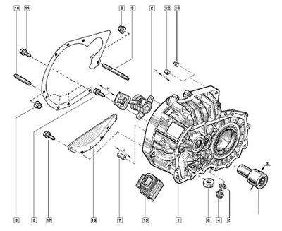 KORPUSAS DĖŽĖS NAUJA ORIGINALAS RENAULT JH3 6001549231 