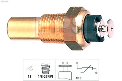 Eps 1.830.005 датчик, температура рідина охолоджуючий фото №1