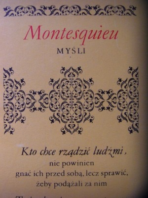 Montesquieu myśli
