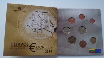 Kolekcjonerski zestaw monet euro Litwa