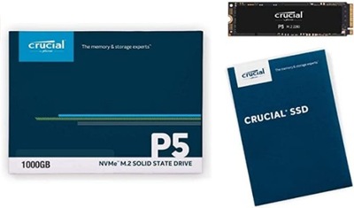 Dysk SSD Crucial P5 CT1000P5SSD8 1TB M.2 PCIe NVMe