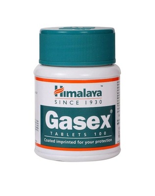 Gasex Himalaya 100 tabletek niestrawność wzdęcia