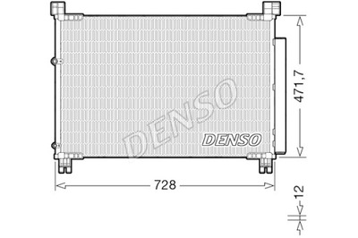 DENSO CONDENSADOR DE ACONDICIONADOR CON OSUSZACZEM LEXUS  