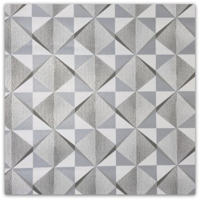 TAPETY TAPETA GEOMETRYCZNA 3D SZARA ECRU ZŁOTA