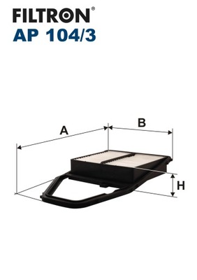 ФІЛЬТРON AP 104/3 ФІЛЬТР ПОВІТРЯ