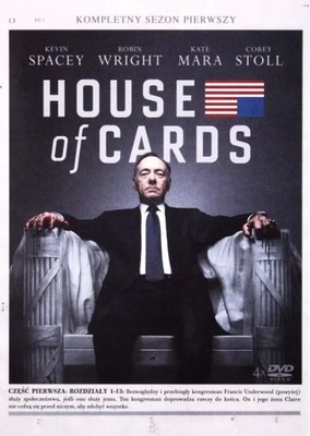 FILM DVD HOUSE OF CARDS SEZON 1 DVD