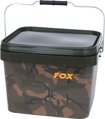 FOX Camo square bucket 10L WIADERKO Z POKRYWKĄ