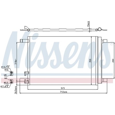 КОНДЕНСАТОР, КОНДИЦИОНЕР NISSENS 940319