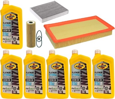 PENNZOIL 5W30 + FILTROS FORD EXPLORER 3.0 TURBO 20-  