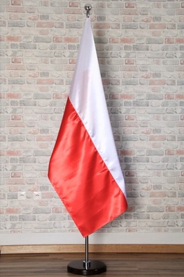 Flaga Polski Satynowa 70 x 112 cm na maszt