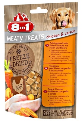 8IN1 Mięsne liofilizowane Meaty Treats kurczak 50g