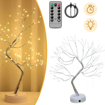 DRZEWKO ŚWIETLNE LED, 108 LAMPEK LED, LAMPA STOŁOWA USB, NASTROJOWE ŚWIATŁO