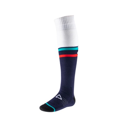 LEATT (2022 WYPRZEDAZ) SKARPETY MOTO SOCKS ROYAL COLOR GRANATOWY/BIALY ROZM  