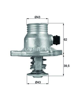 TERMOSTATO BMW 105C E39/E38 3,5/4,4 TM11105  